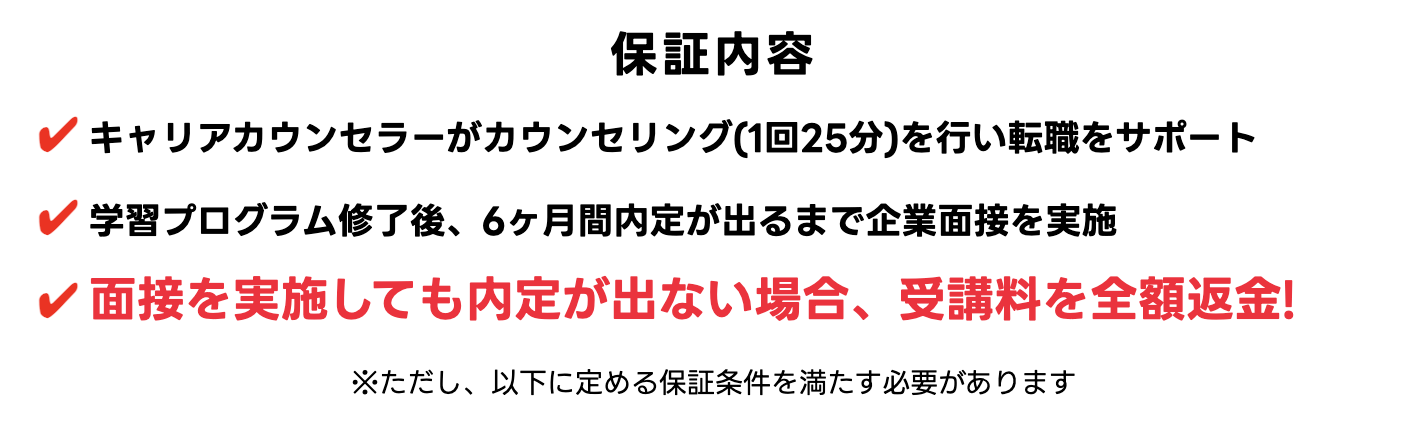 LINEヤフーテックアカデミーの転職保証の条件