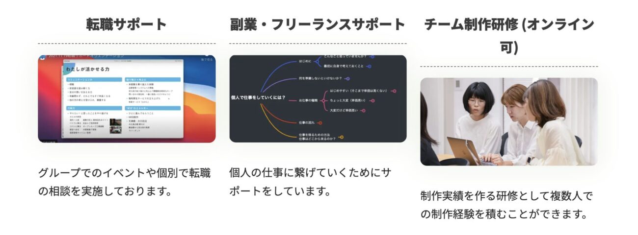 クリエイターズファクトリー_キャリアサポートが充実