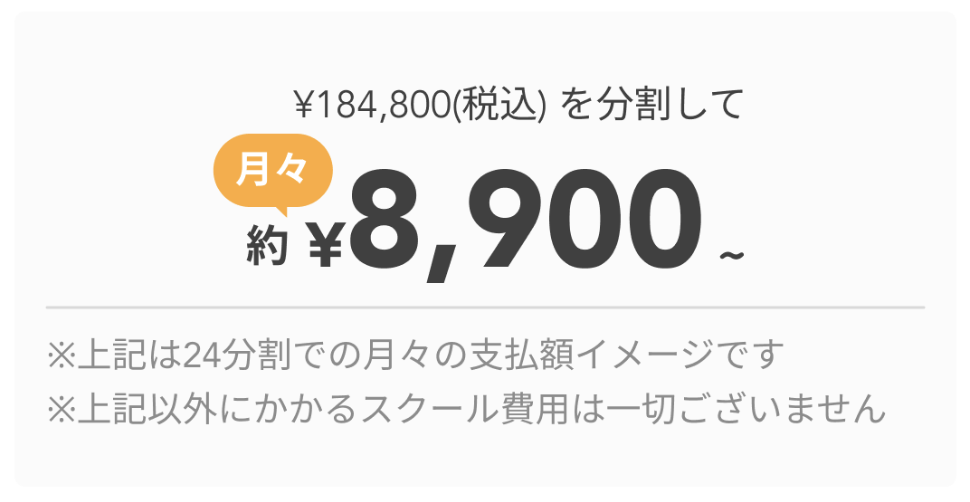 Fammの分割料金